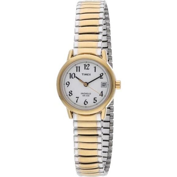 Women's Easy Reader Silver Gold Strap Watch